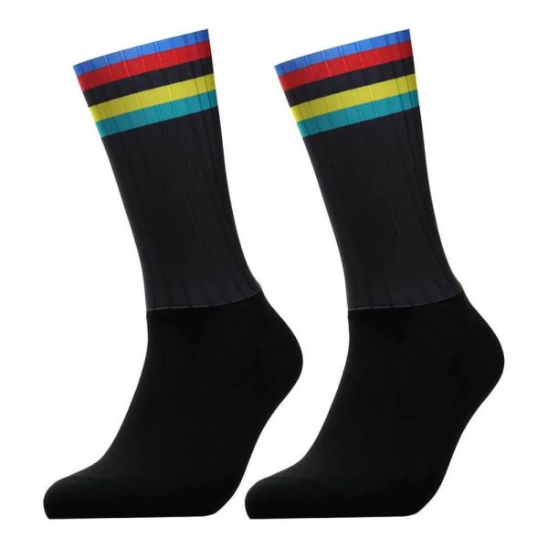Aero Anti Slip Socks Black Stripes