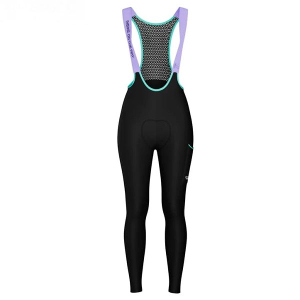 Inbike Women Thermal Tights Black Purple