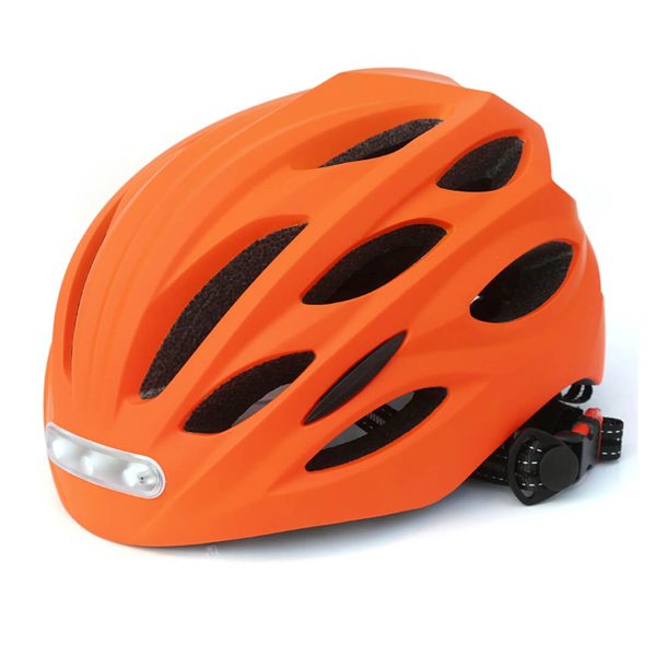 Lumen Led Helmet Orange with lights