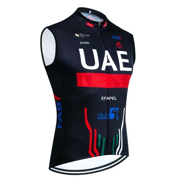 UAE Team Emirates Gilet Black Red