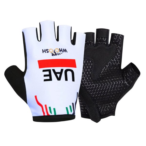 UAE Team Emirates Mitts White