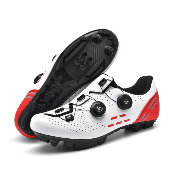 Velocity Pro Cycling Shoes Gravel White Red