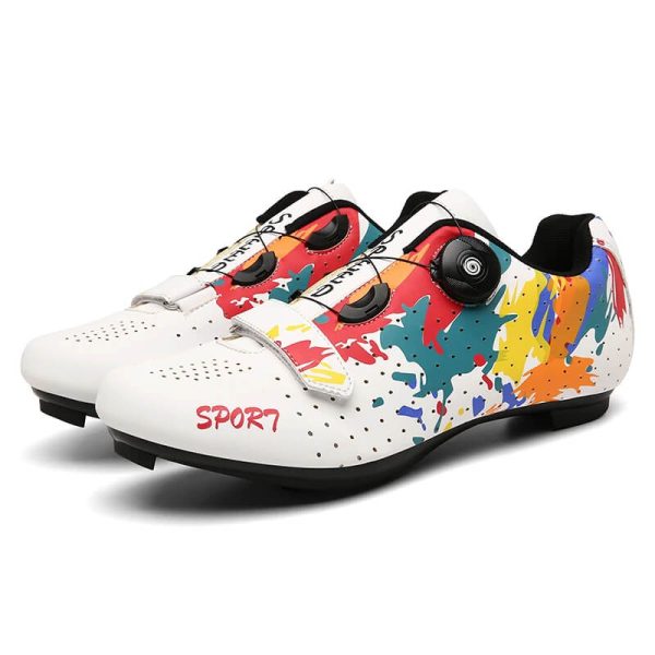 Velocity Pro Cycling Shoes Road Splash White