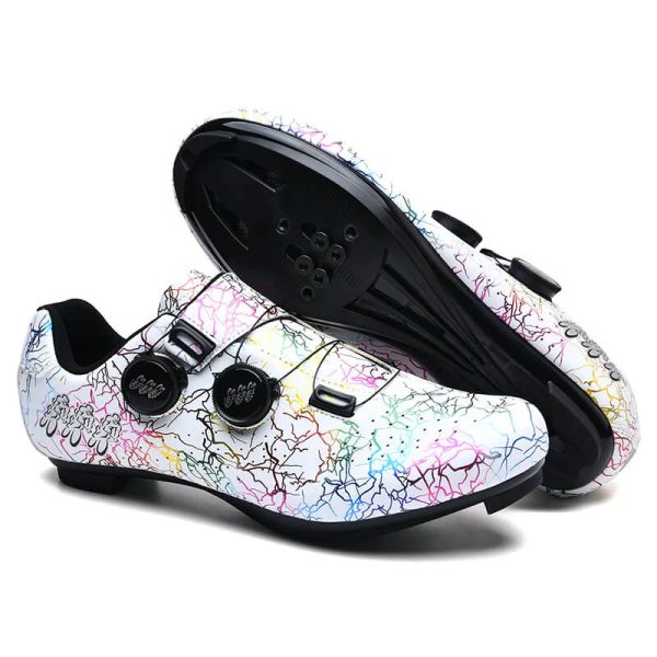 Velocity Pro Cycling Shoes Road Storm White