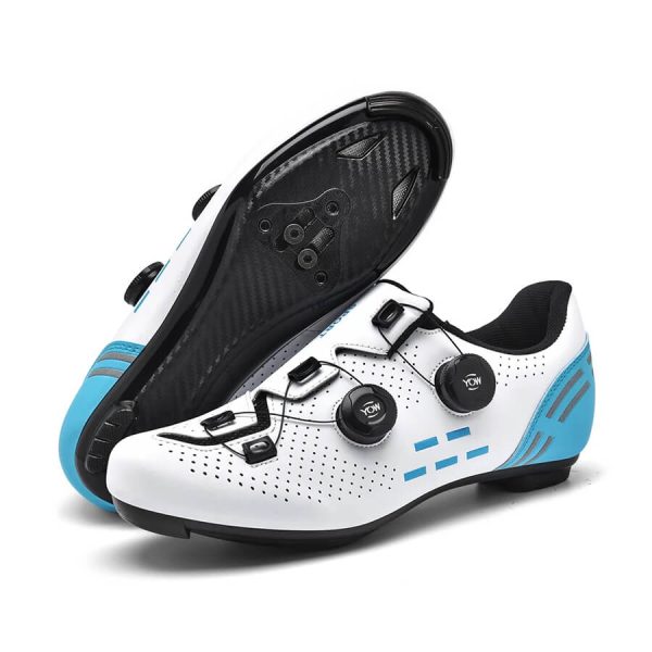 Velocity Pro Cycling Shoes Road White Blue